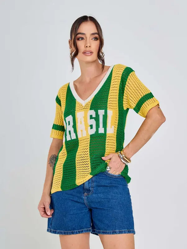 Camisa Tricot Brasil