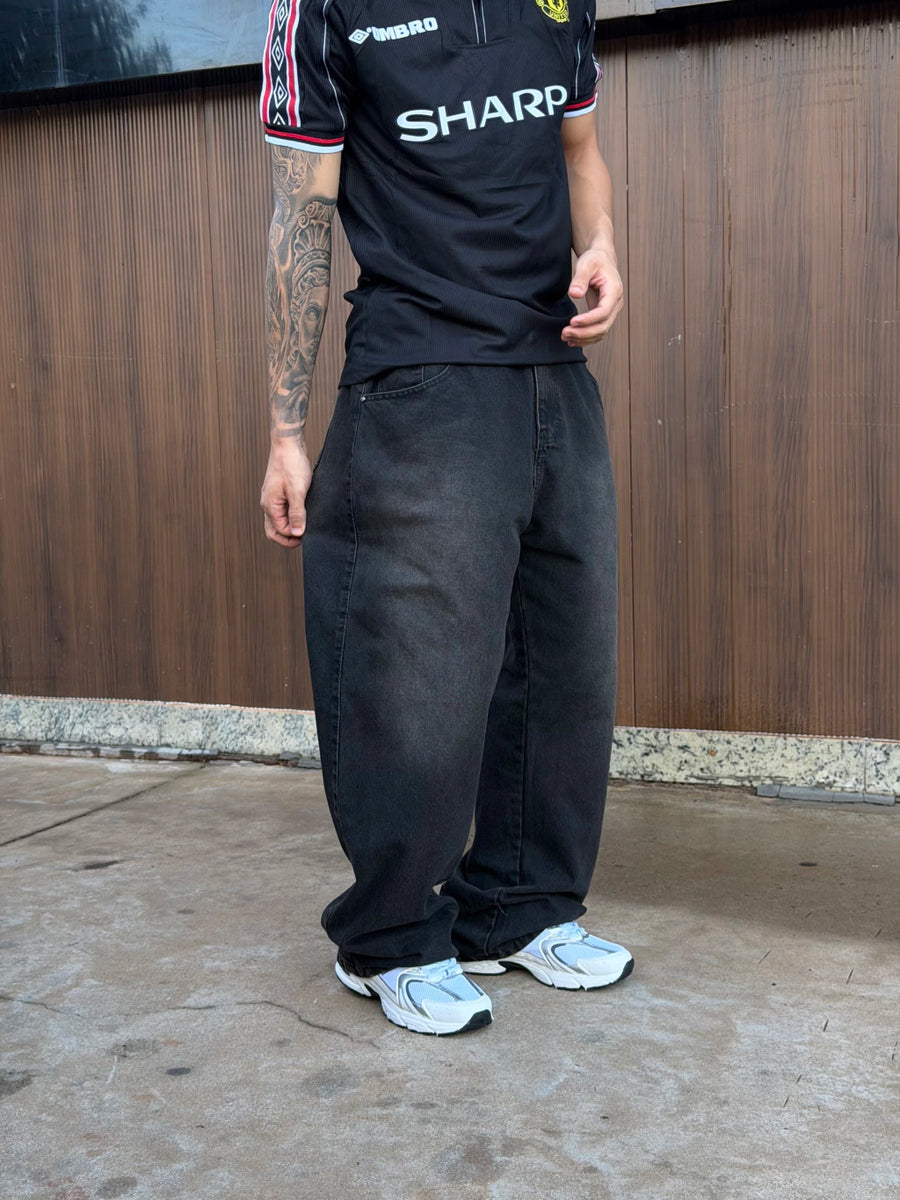 CALÇA DENIM BAGGY “ DARK BLASTED”