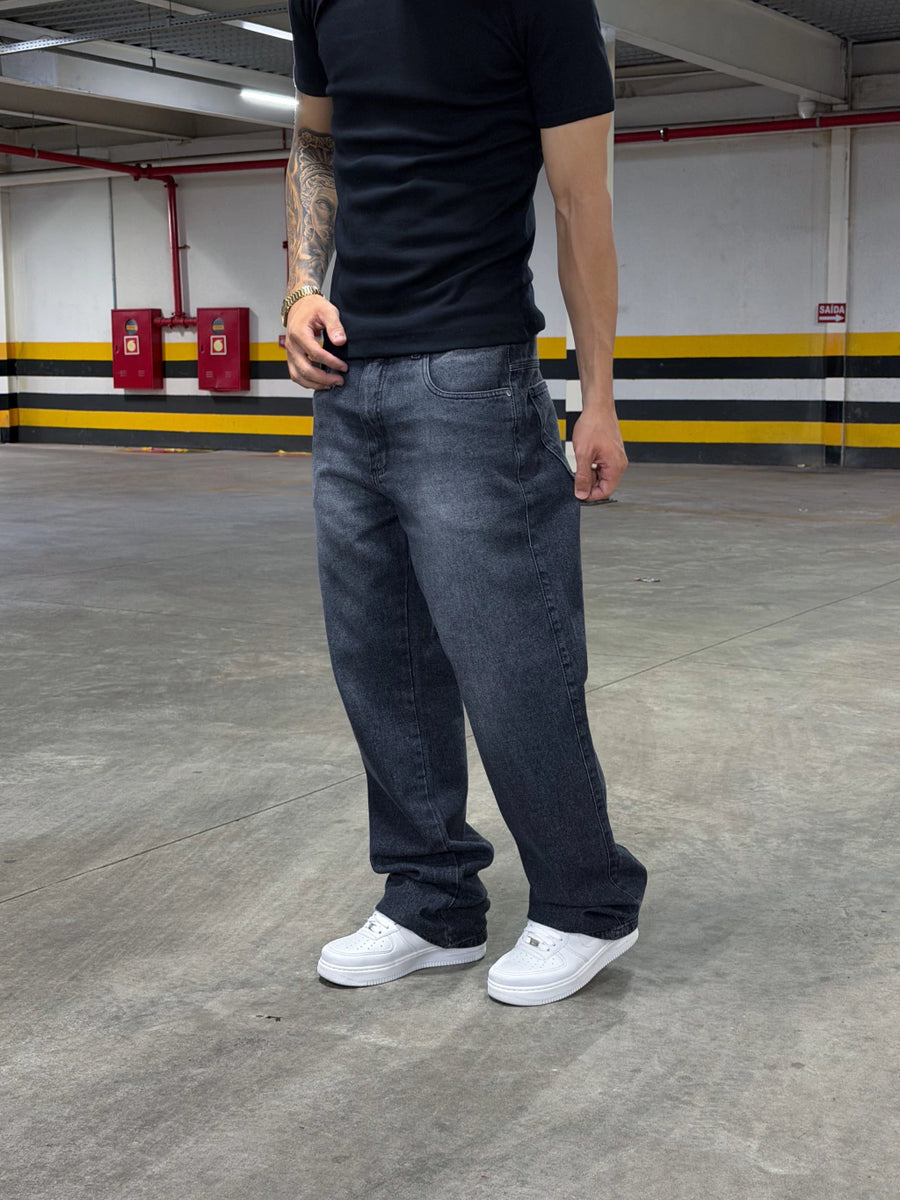 CALÇA RETA PRESENCE “ DARK STONED ” BASIC