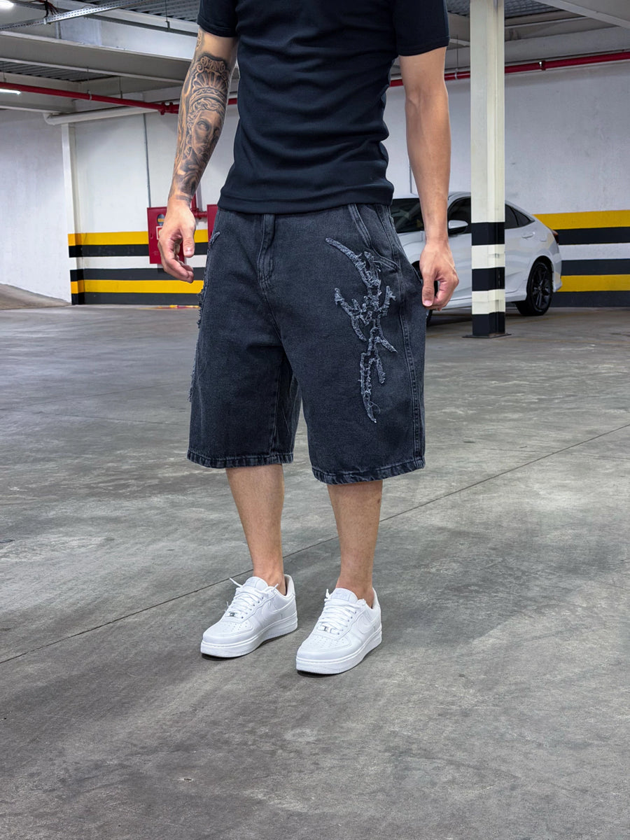 BERMUDA JEANS TRIP SIDE “ TRIBAL STONE ”